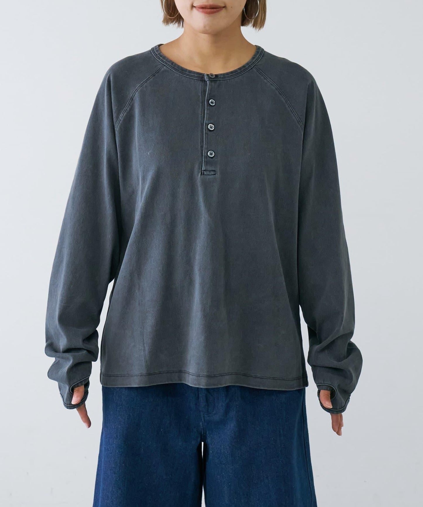 【男女通用】顏料半開領T恤