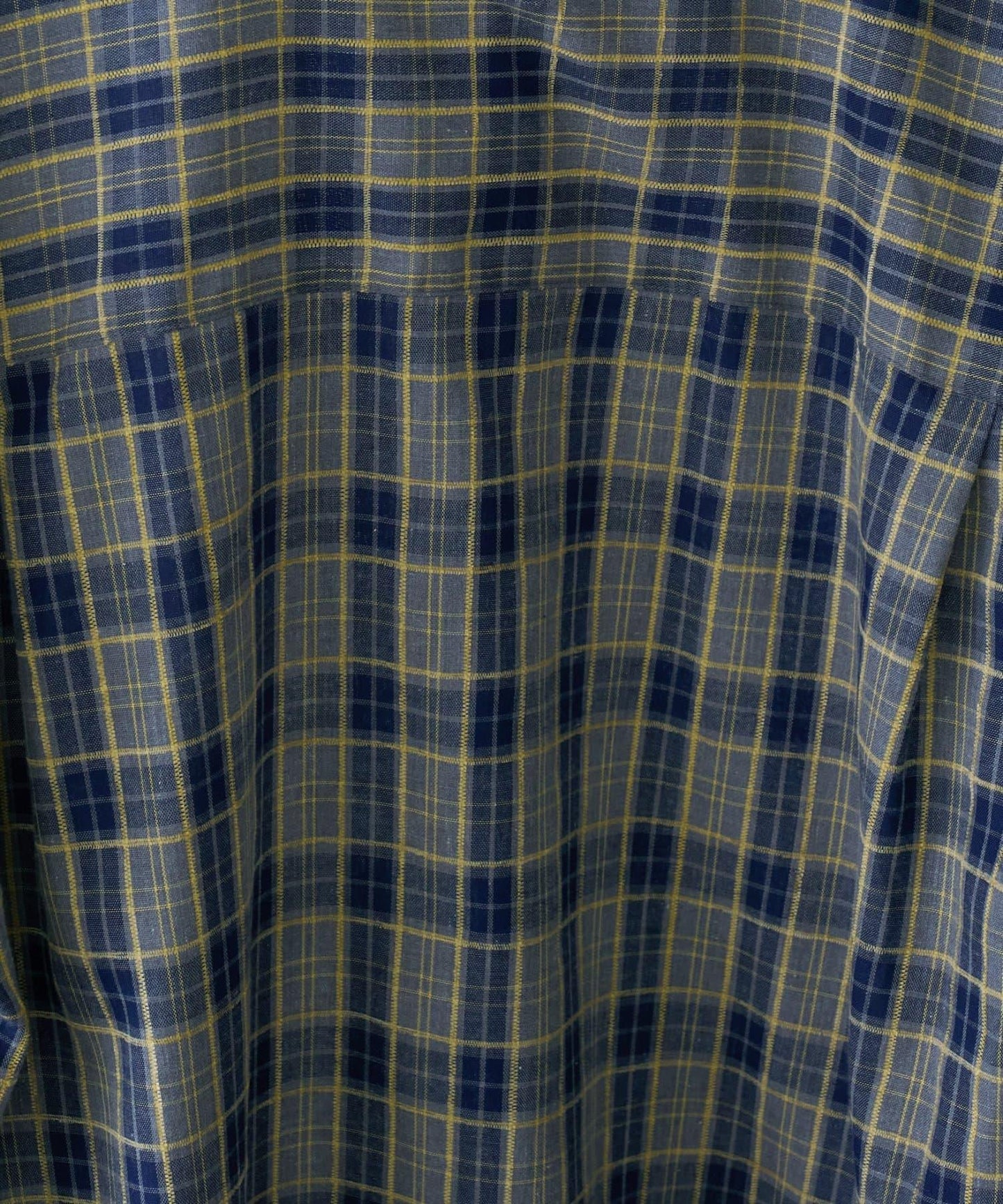 【男女通用】商場混紡長袖格子襯衫