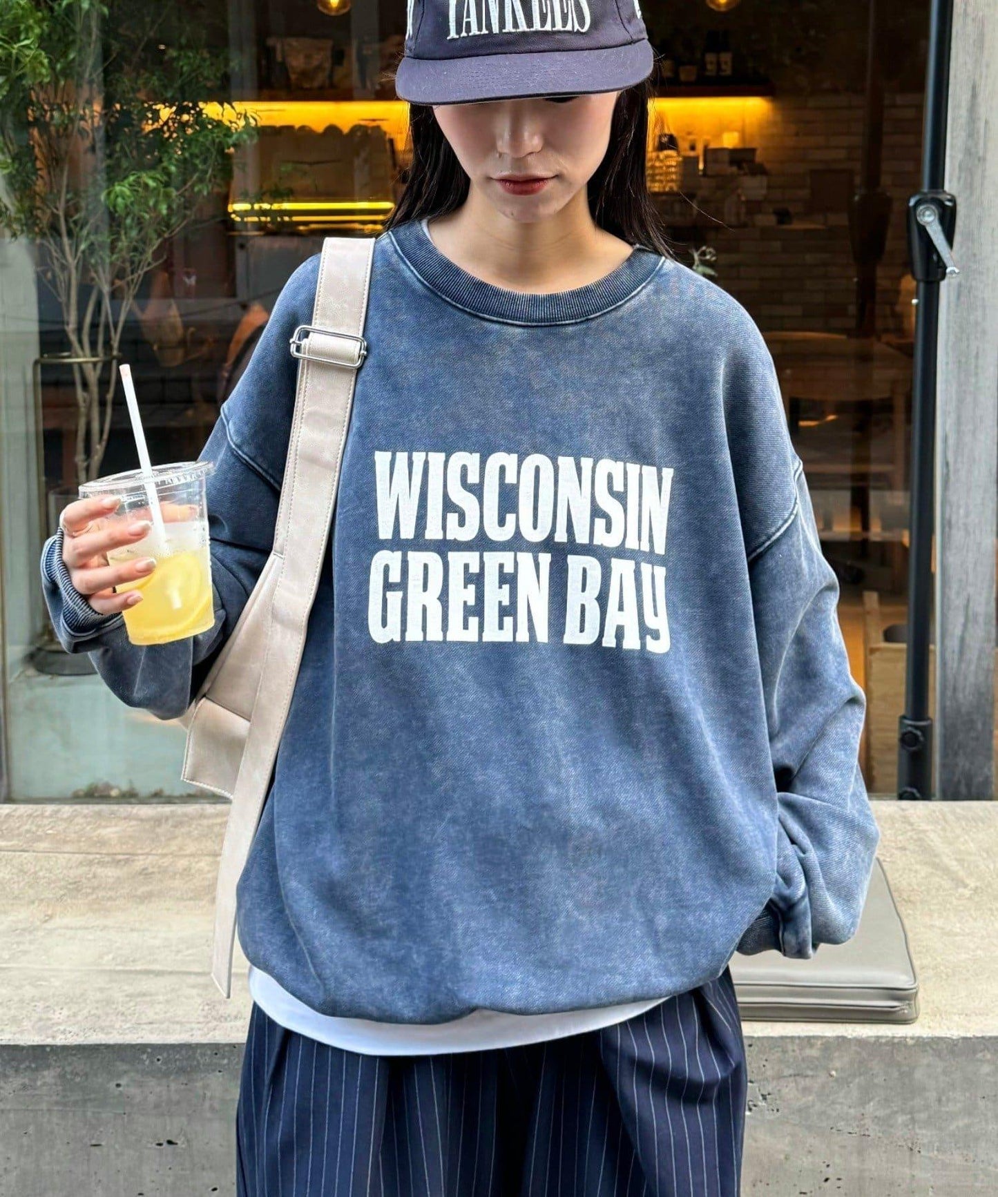 【男女同款】新款酸洗標誌衛衣