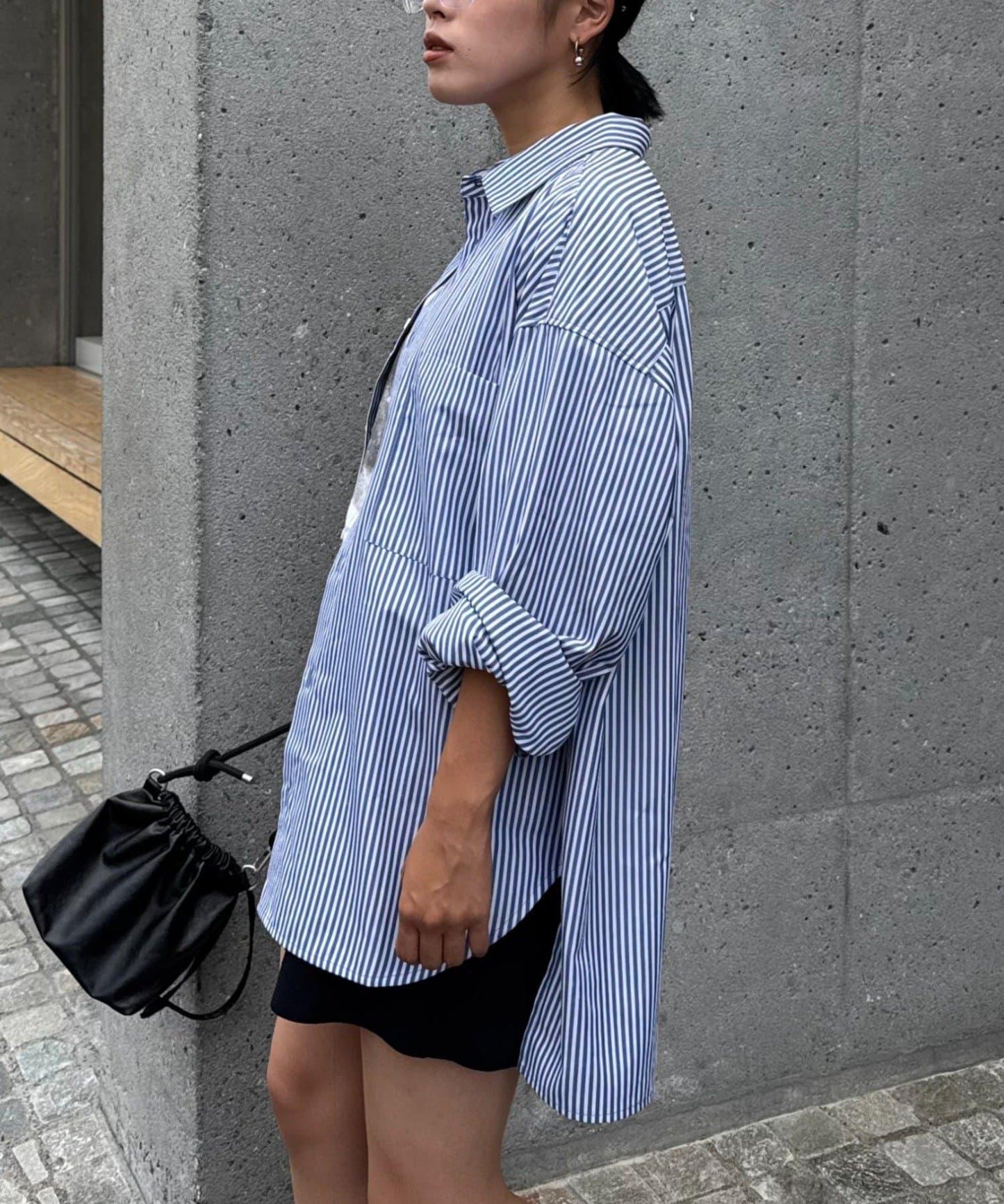 【男女通用】寬鬆剪裁常規領款多色襯衫