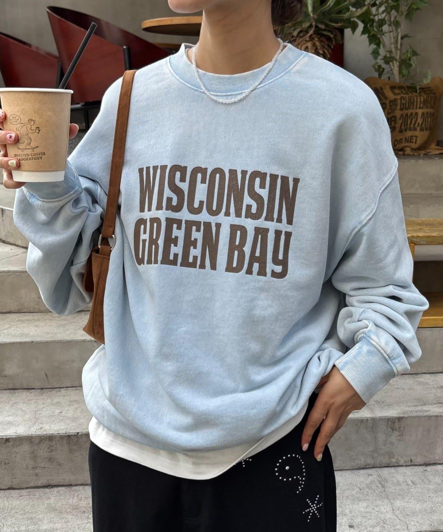 【男女同款】新款酸洗標誌衛衣