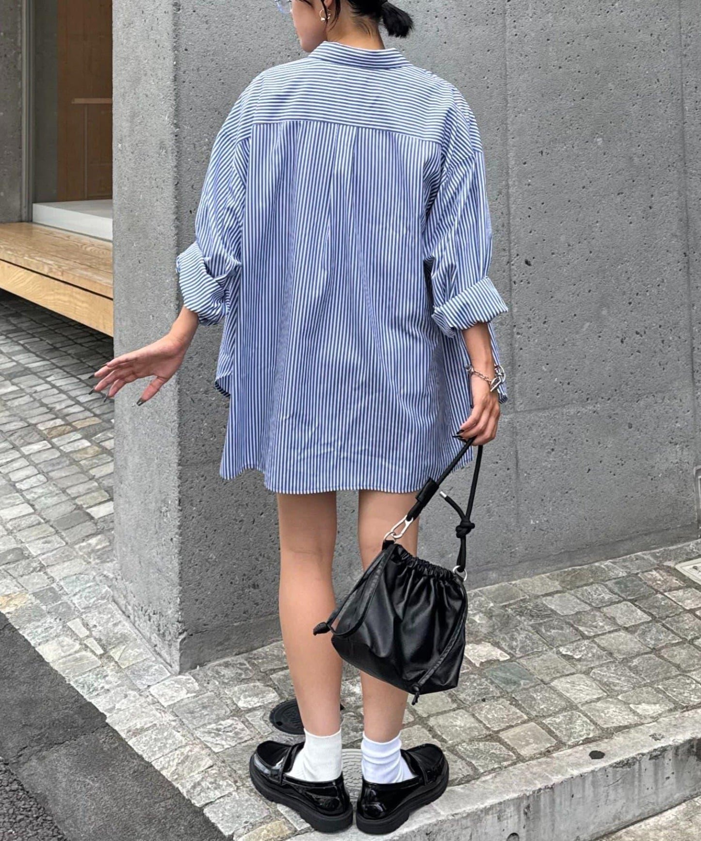 【男女通用】寬鬆剪裁常規領款多色襯衫
