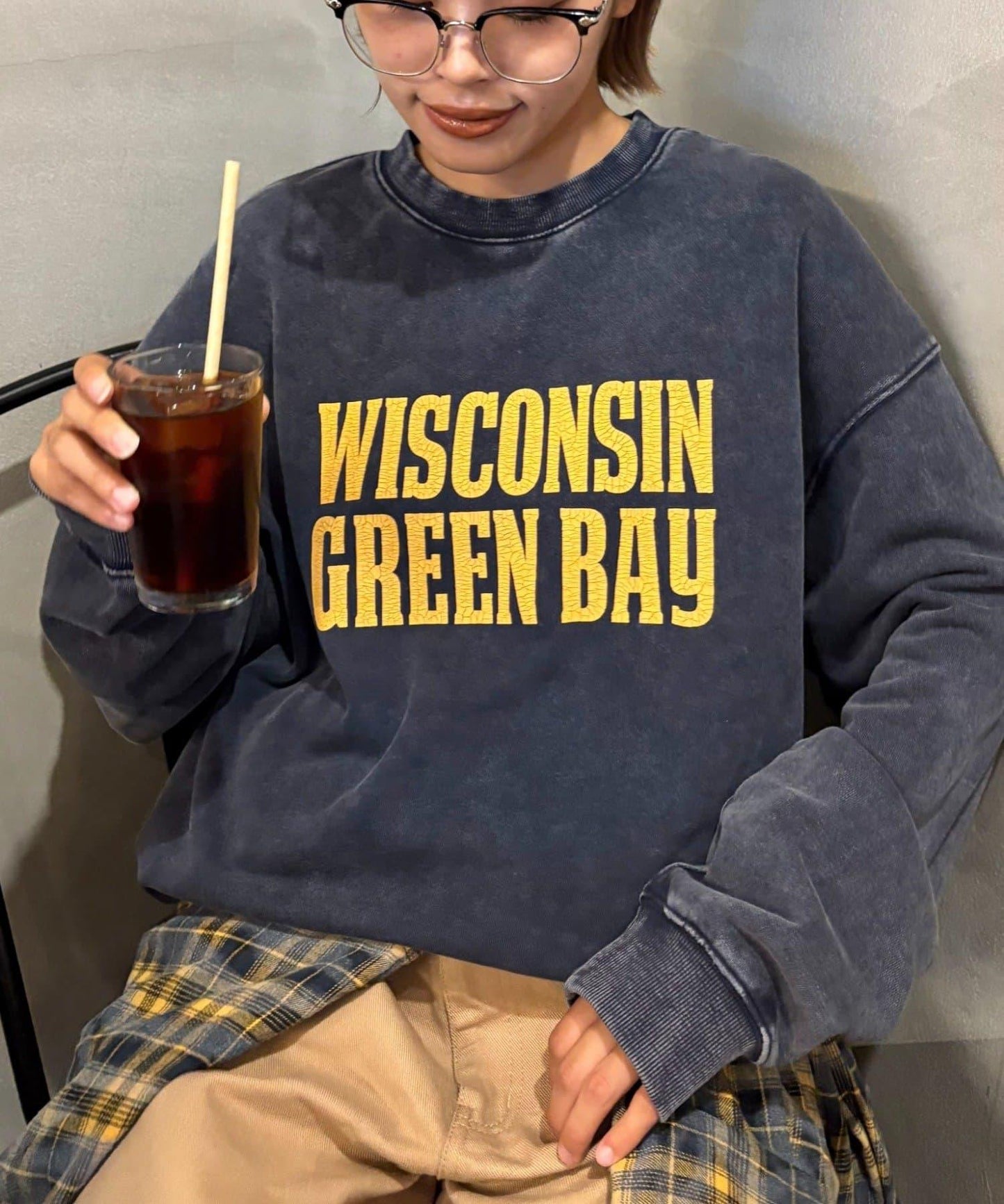 【男女同款】新款酸洗標誌衛衣