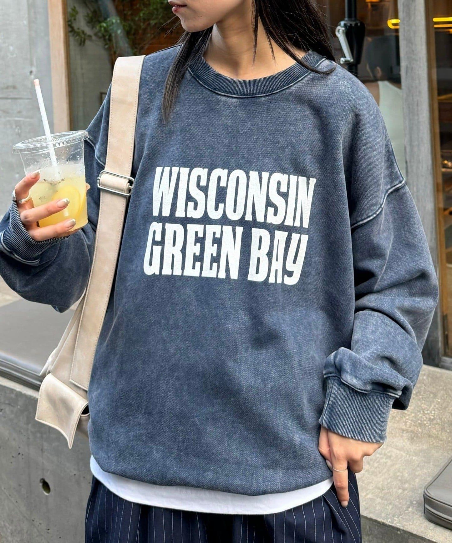 【男女同款】新款酸洗標誌衛衣