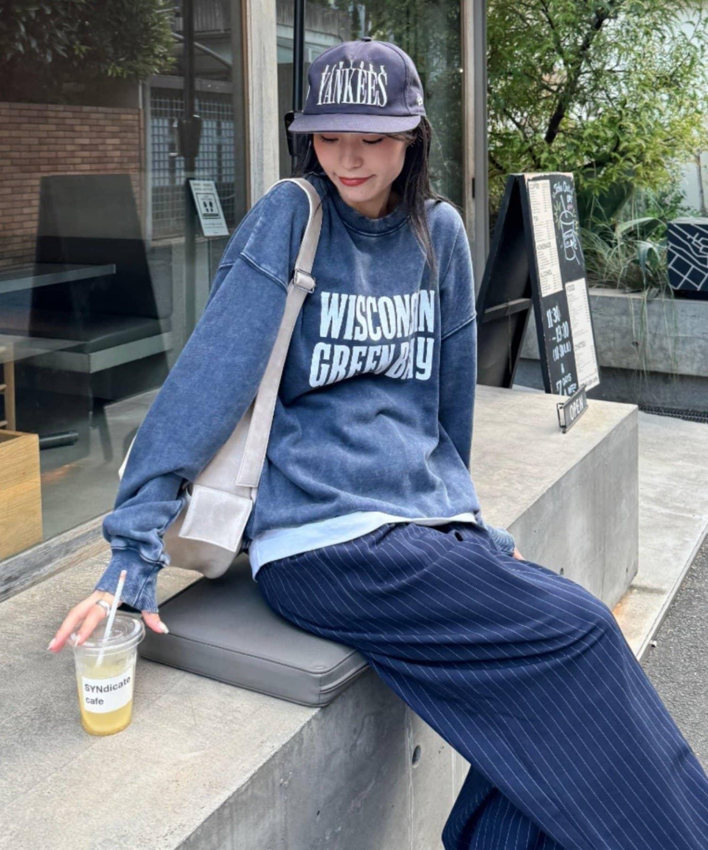 【男女同款】新款酸洗標誌衛衣