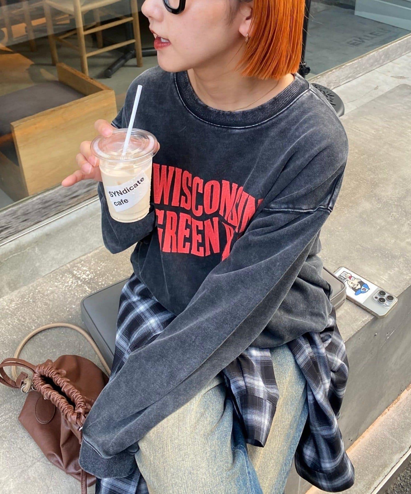 【男女同款】新款酸洗標誌衛衣