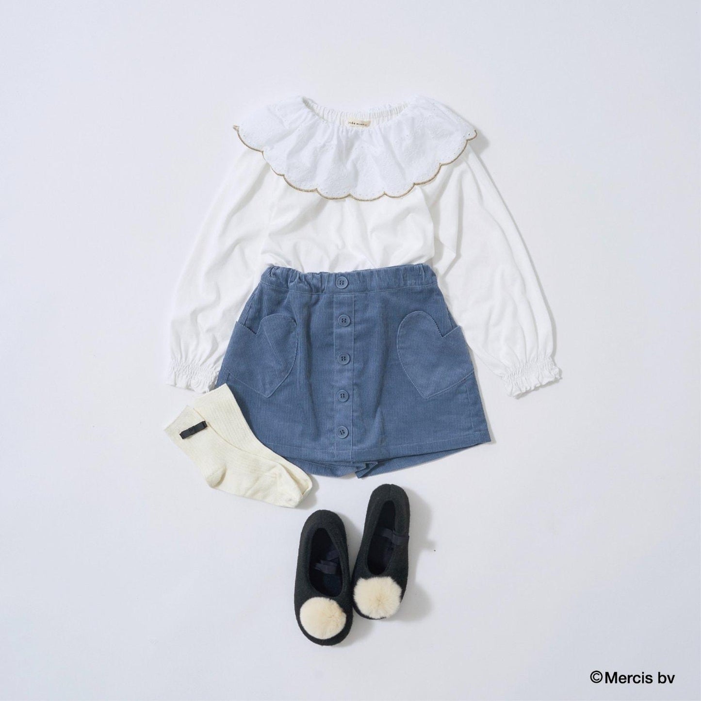 【商品】【Miffy】【軟棉】棉質蕾絲領上衣