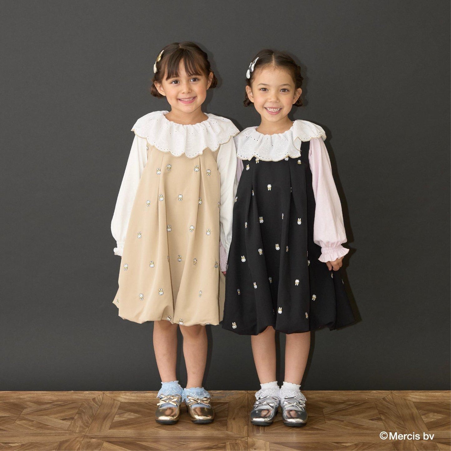 【商品】【Miffy】刺繡全印花泡泡連衣裙