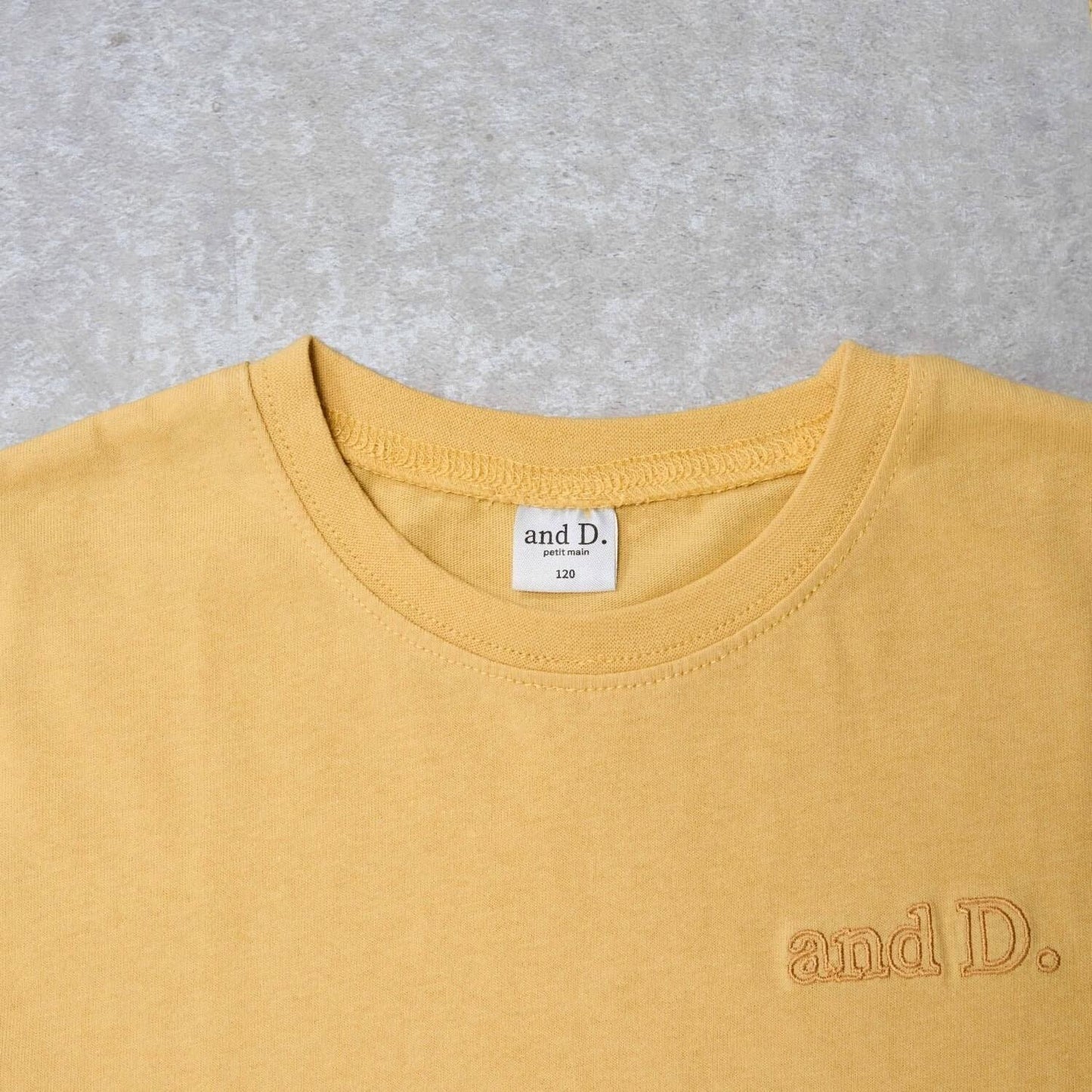 【純棉100%】背部字母印花短袖T恤