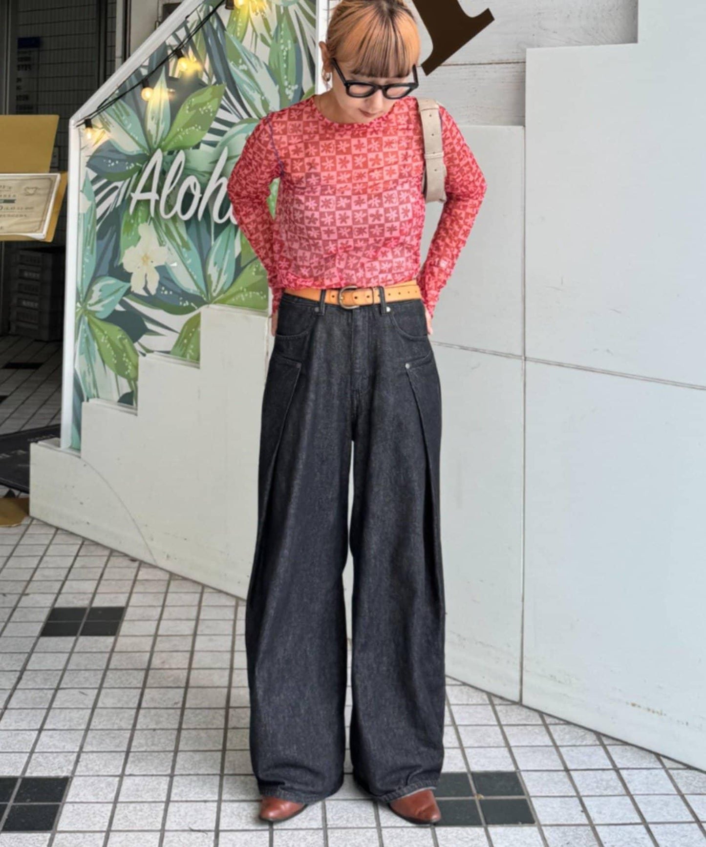 H.S組合花紋上衣