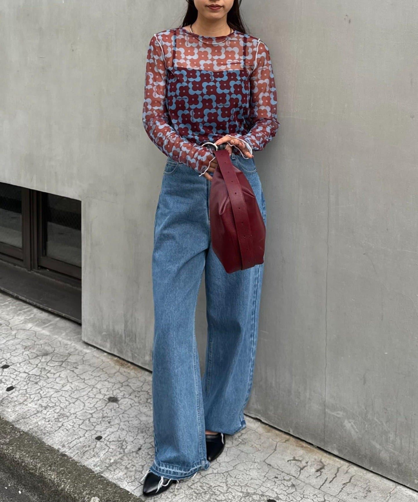 H.S組合花紋上衣