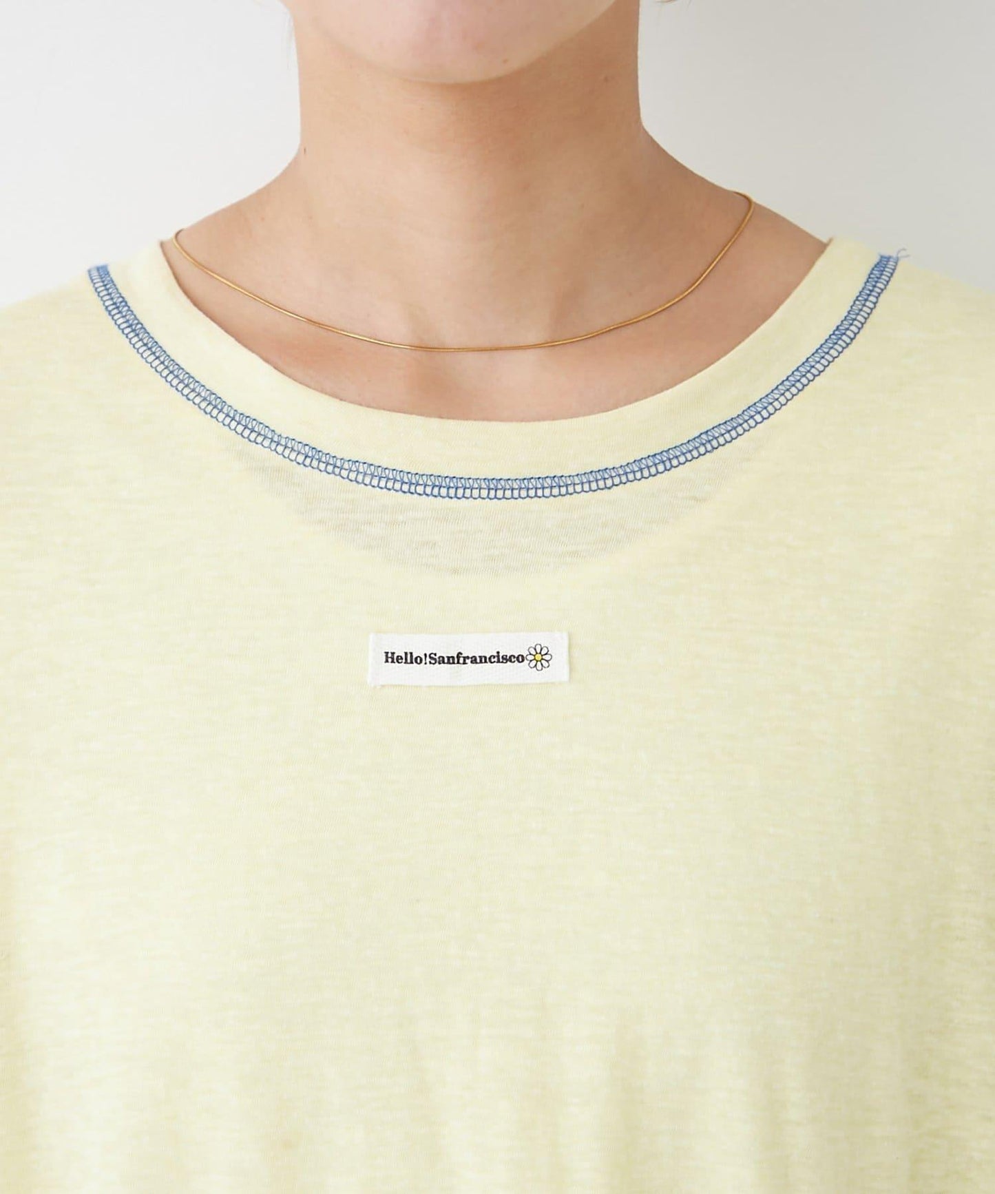 H.S透明紗質圓領T恤