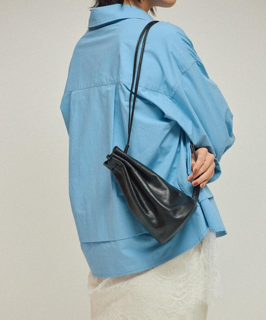 皮革斜挎包 / 牛皮 / 防水皮革