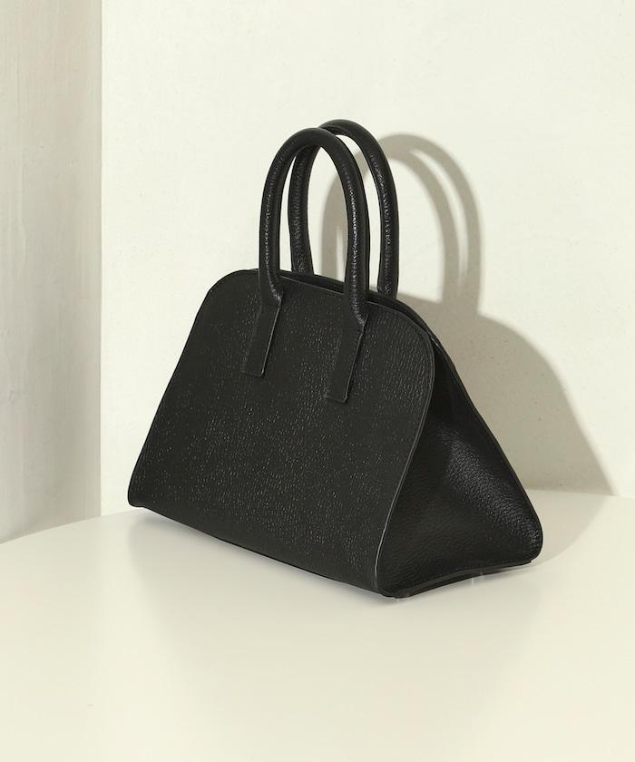 皮革 迷你波士頓包 / 牛皮 / 防水皮革