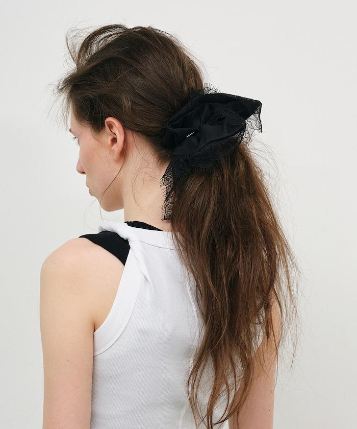 絲綢蕾絲髮圈 / hp03225