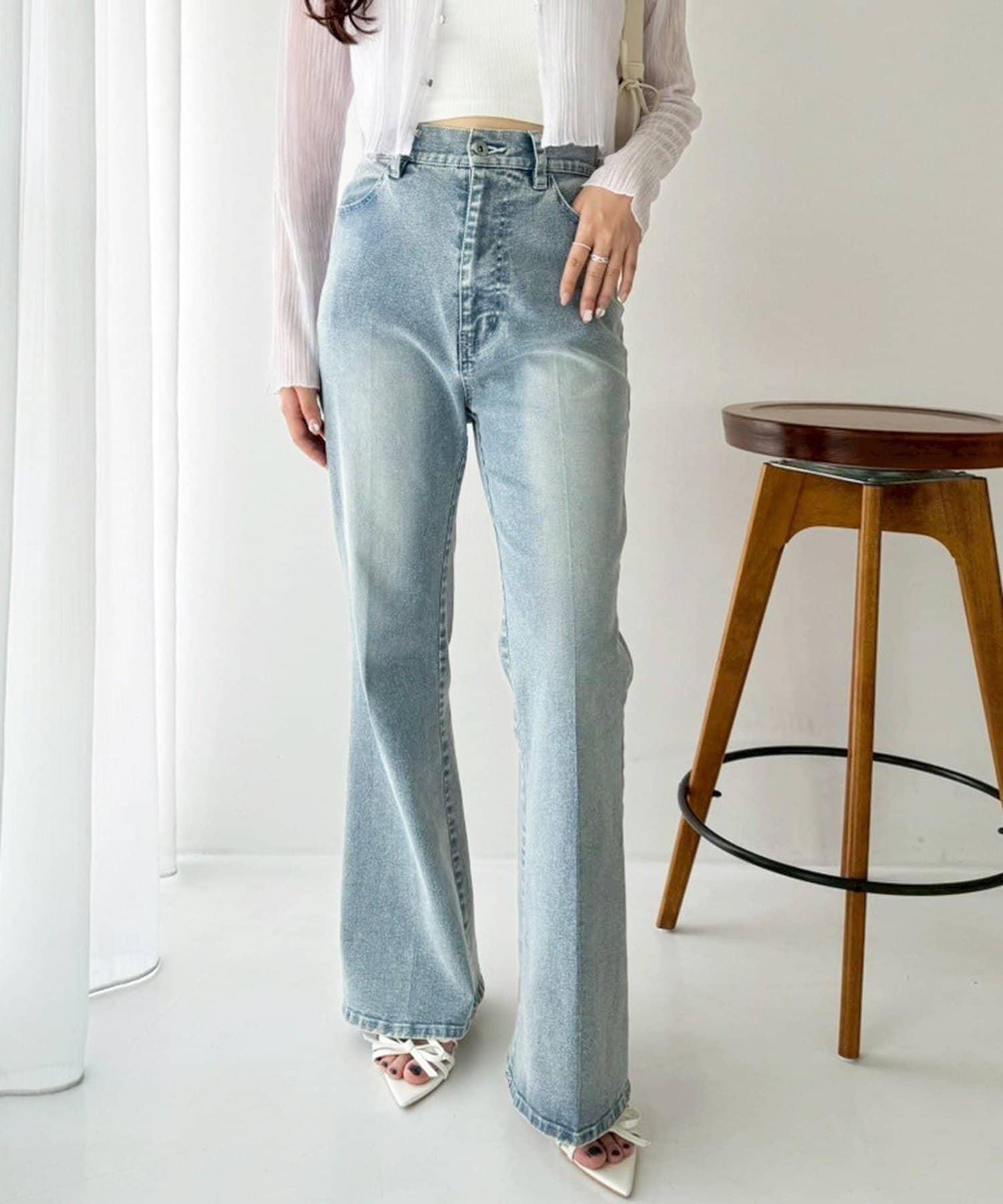 【限定】彈力牛仔褲