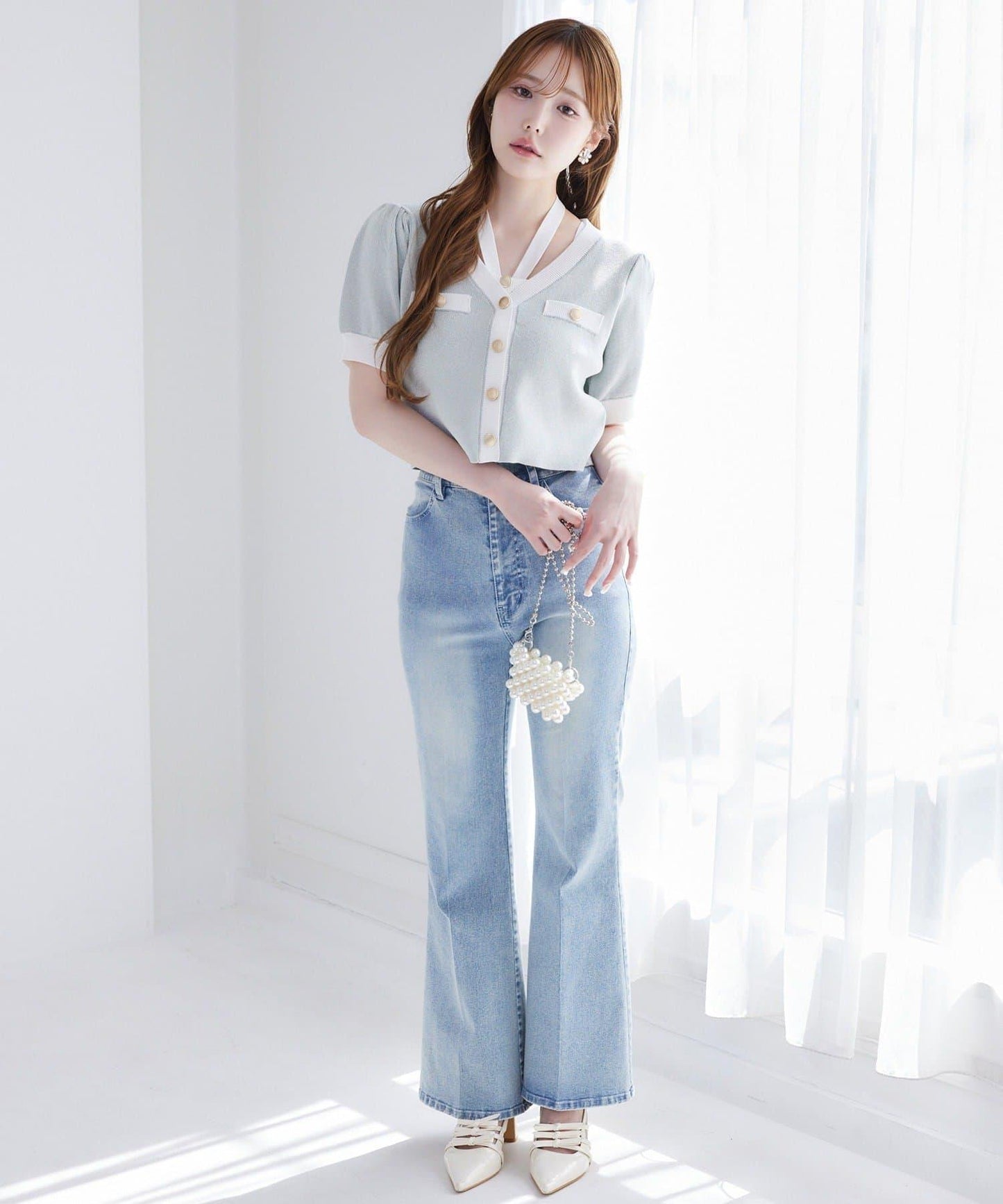 【限定】彈力牛仔褲