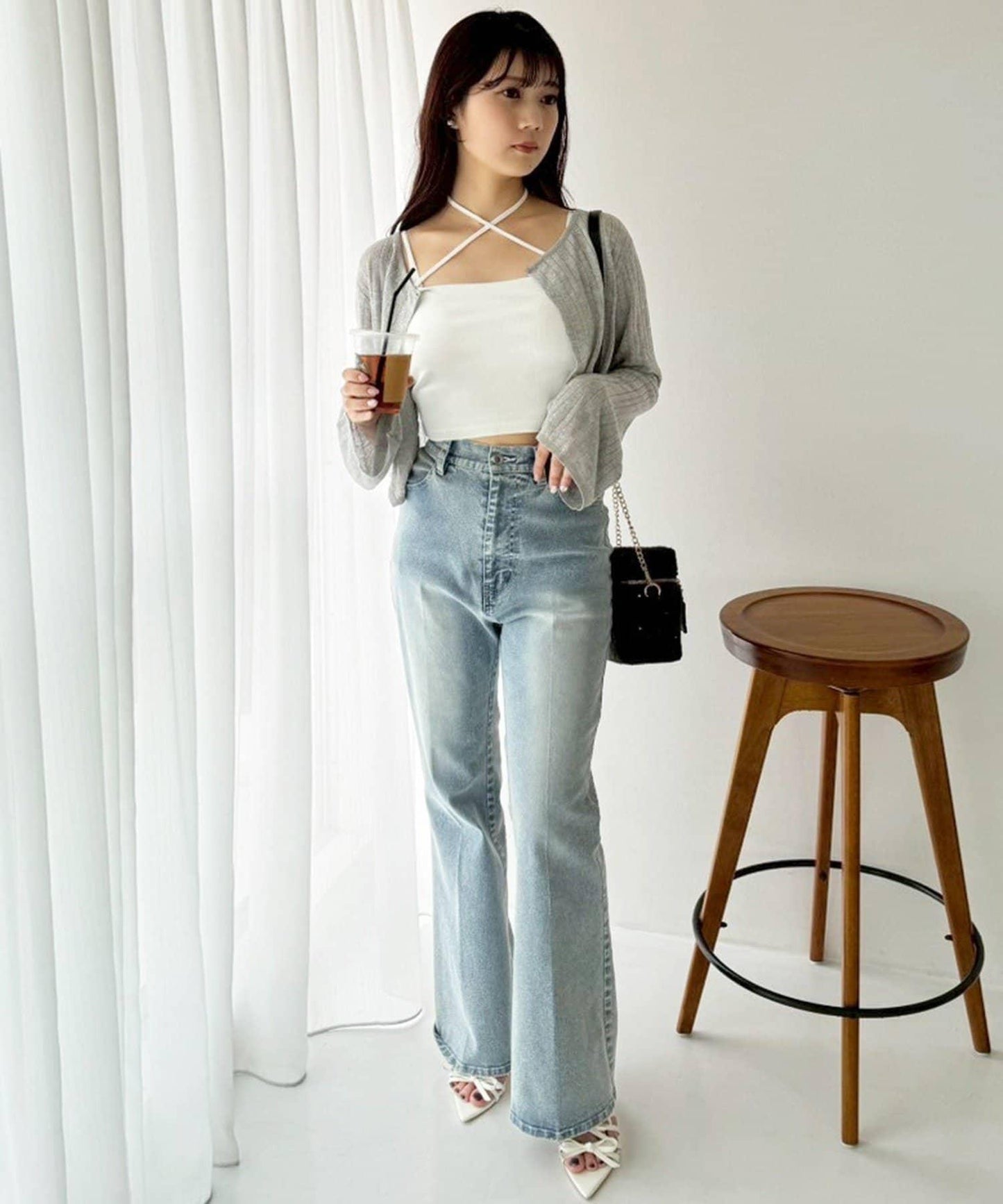 【限定】彈力牛仔褲