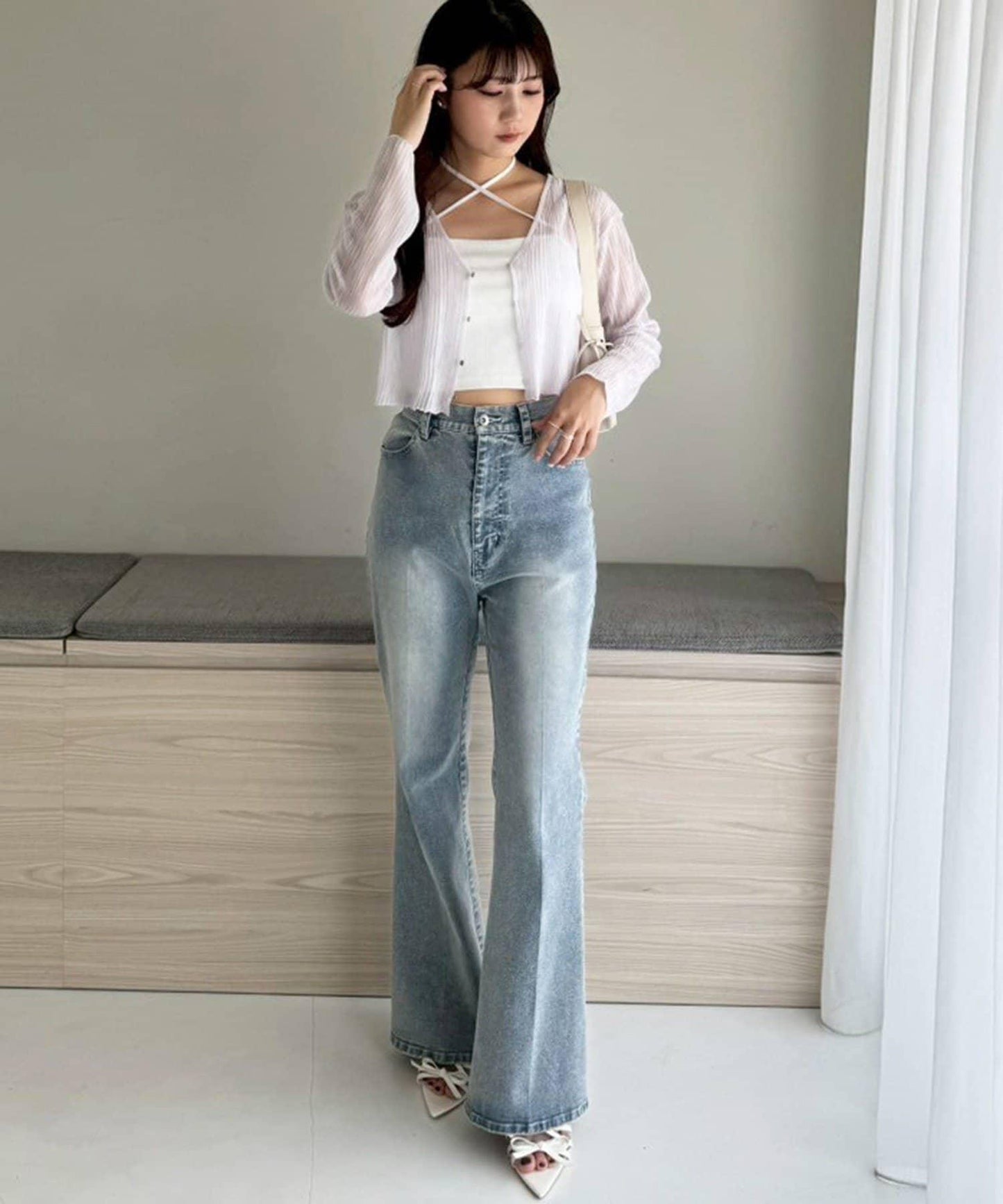 【限定】彈力牛仔褲