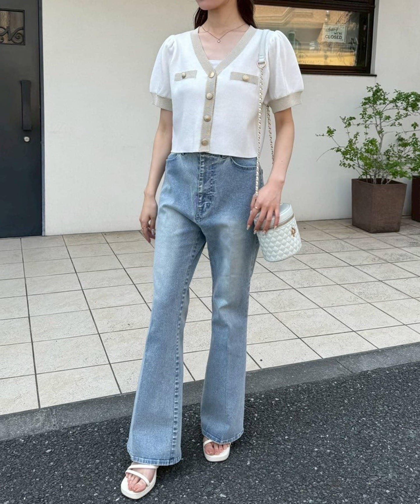 【限定】彈力牛仔褲