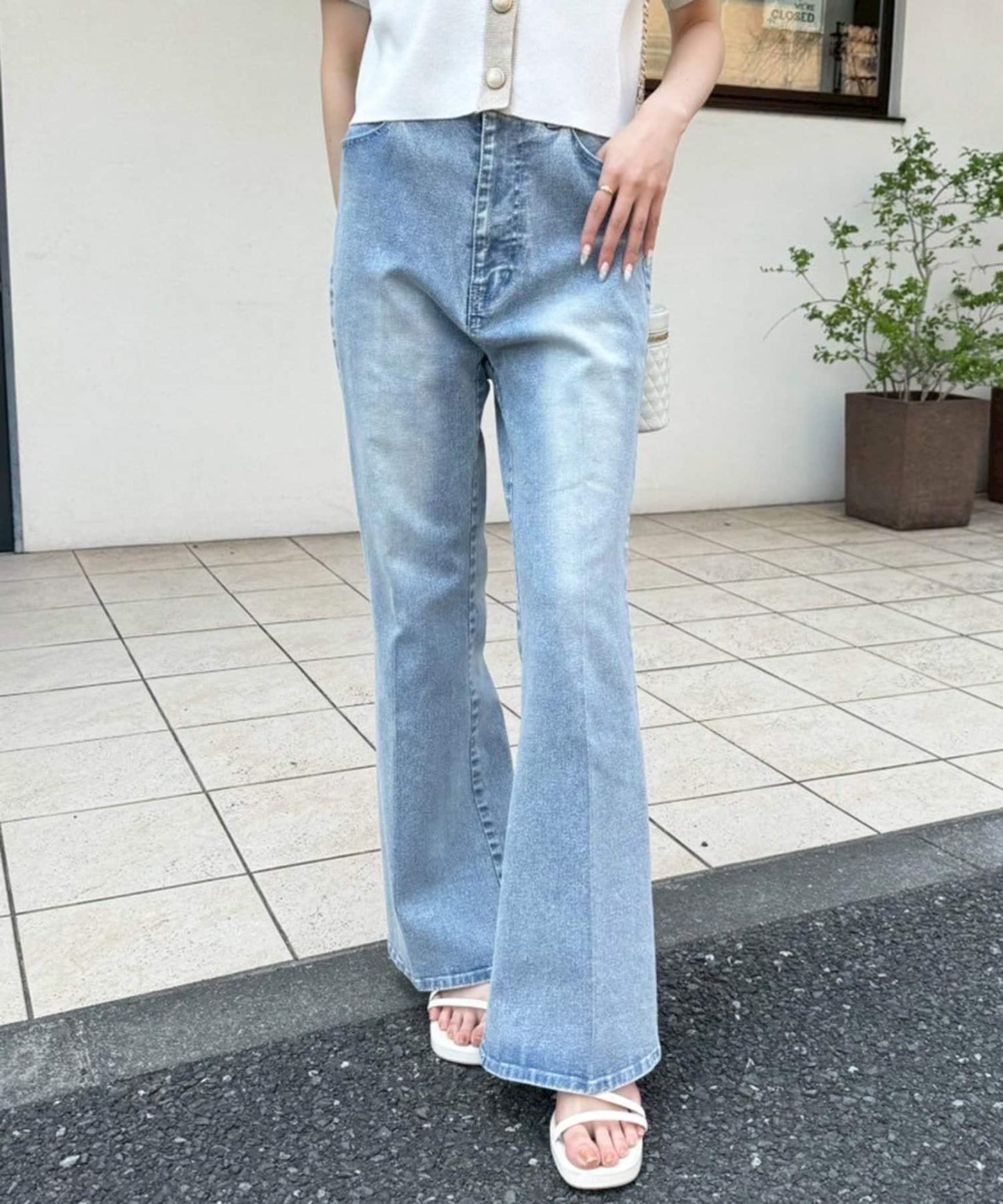 【限定】彈力牛仔褲