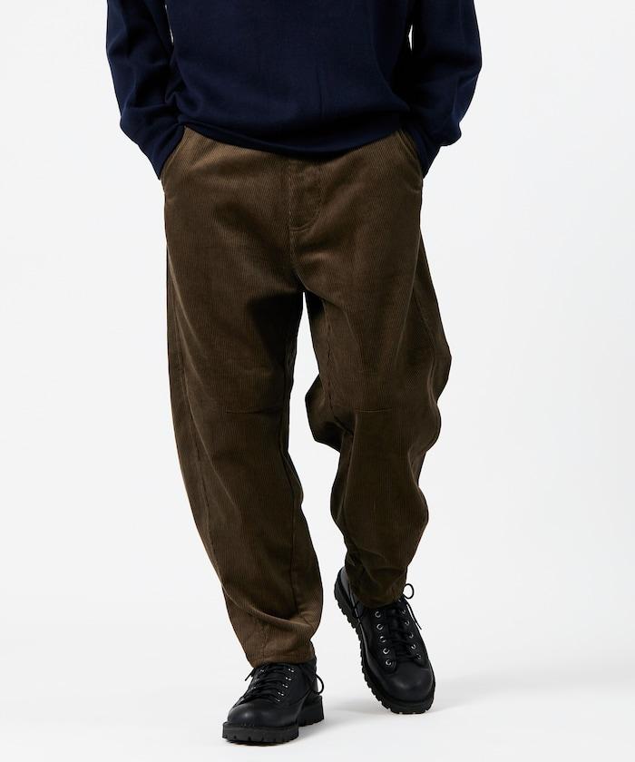 寬鬆版型 燈芯絨 弧形褲褲 / 錐形版型 【限定推出】