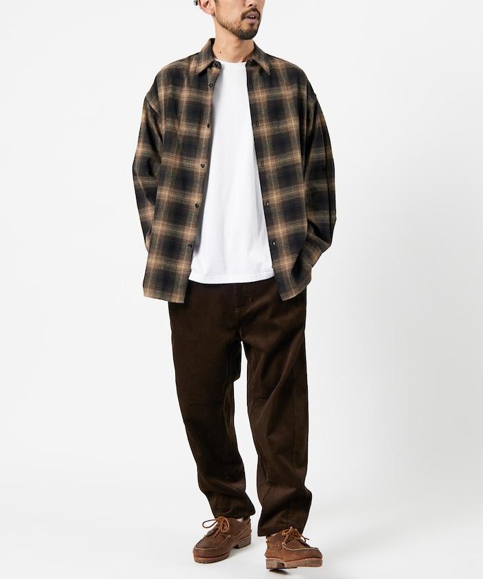 寬鬆版型 燈芯絨 弧形褲褲 / 錐形版型 【限定推出】