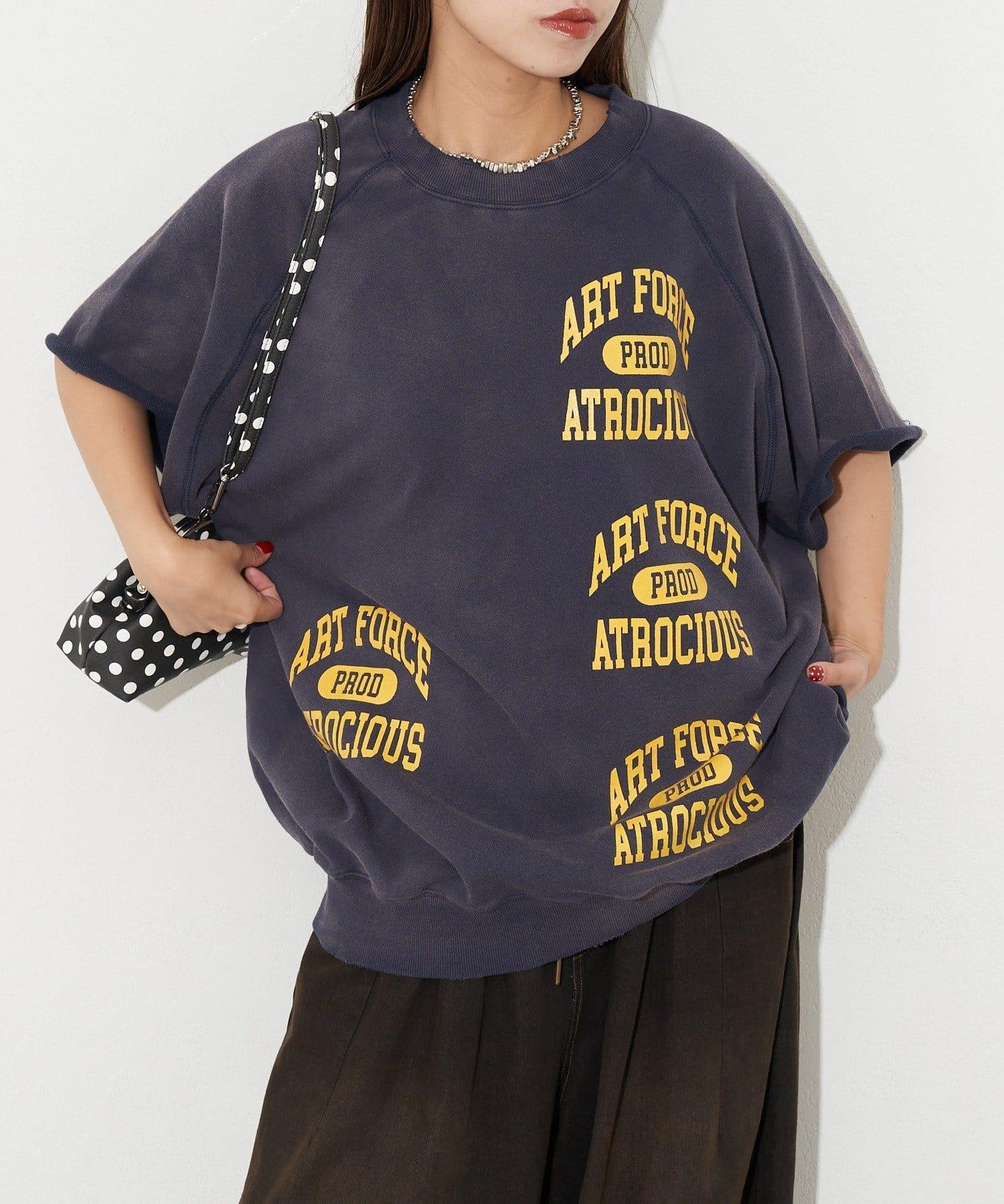 【復刻標籤】短袖拉甘運動衫