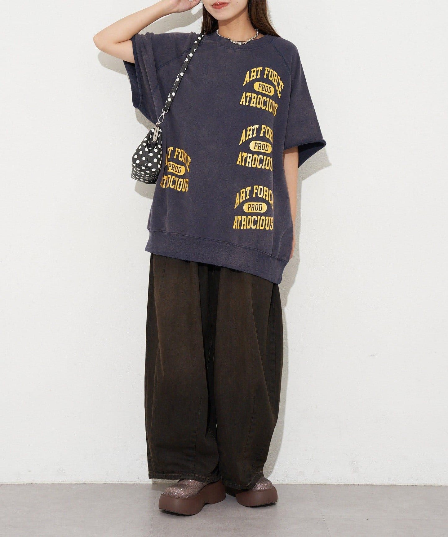 【復刻標籤】短袖拉甘運動衫