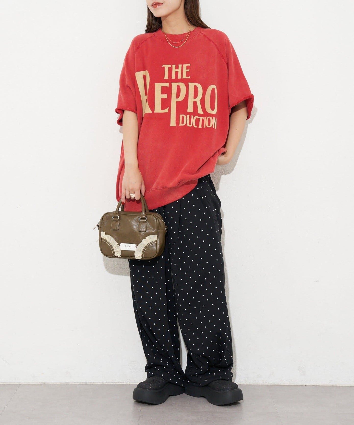 【復刻標籤】短袖拉甘運動衫