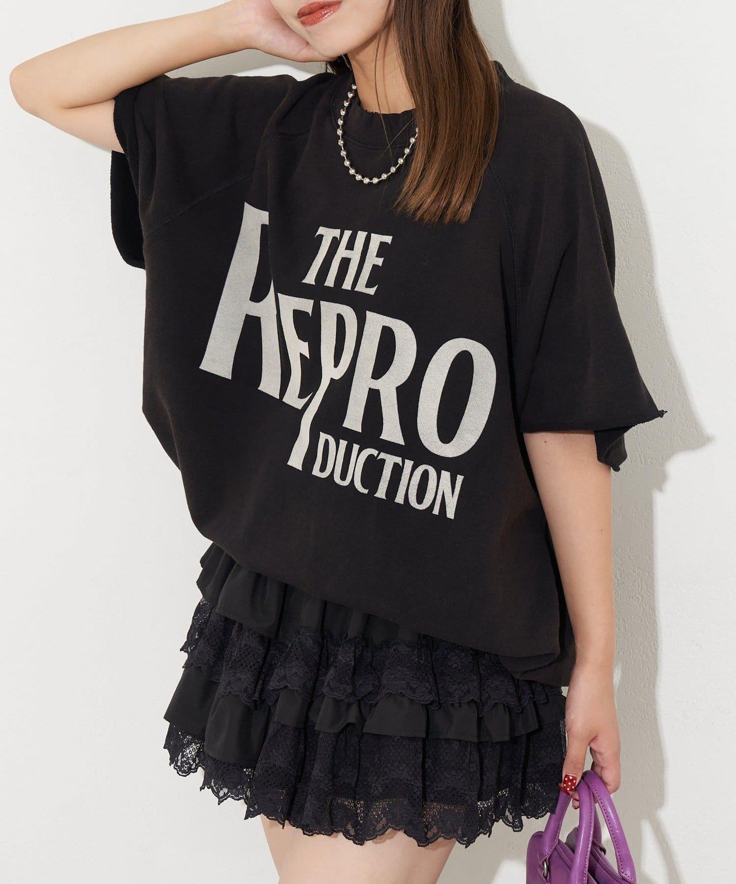 【復刻標籤】短袖拉甘運動衫