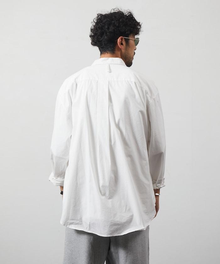 輕鬆合身寬鬆襯衫 / 常規領 / 長袖