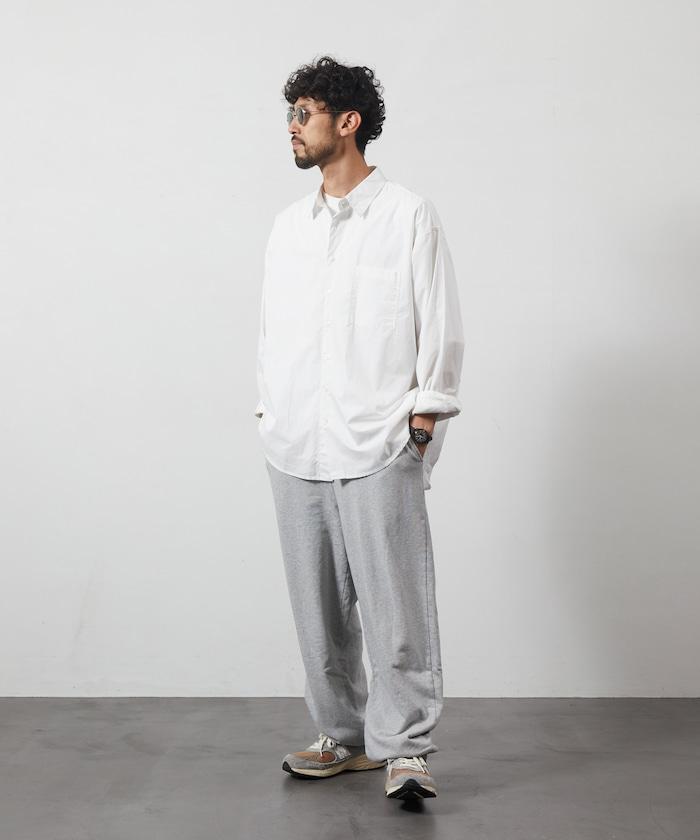 輕鬆合身寬鬆襯衫 / 常規領 / 長袖