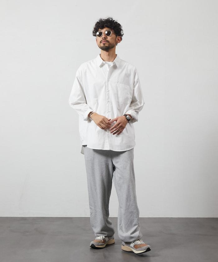 輕鬆合身寬鬆襯衫 / 常規領 / 長袖