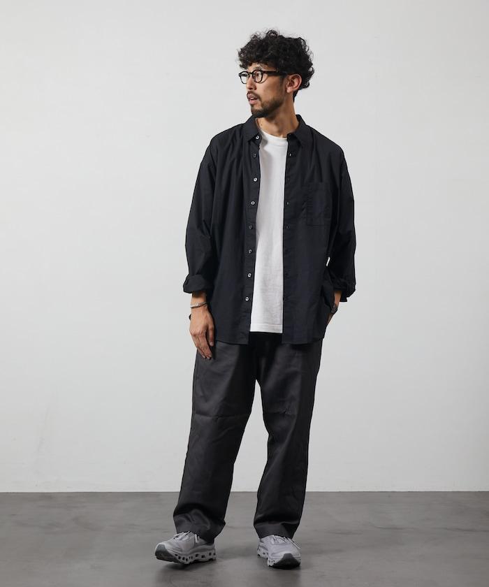 輕鬆合身寬鬆襯衫 / 常規領 / 長袖