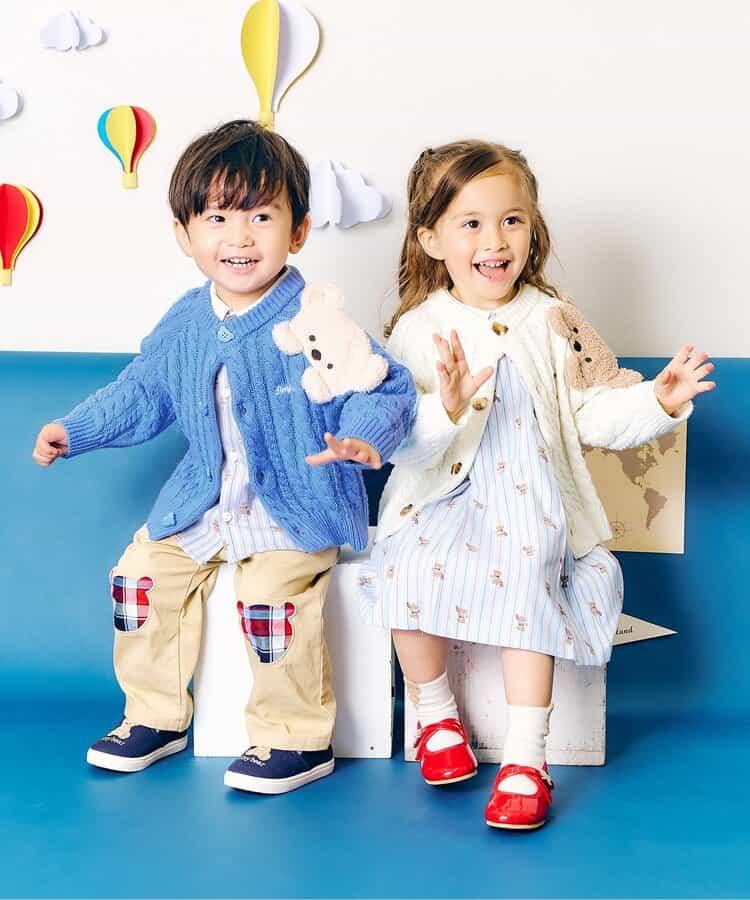 tiny bear圖案開衫