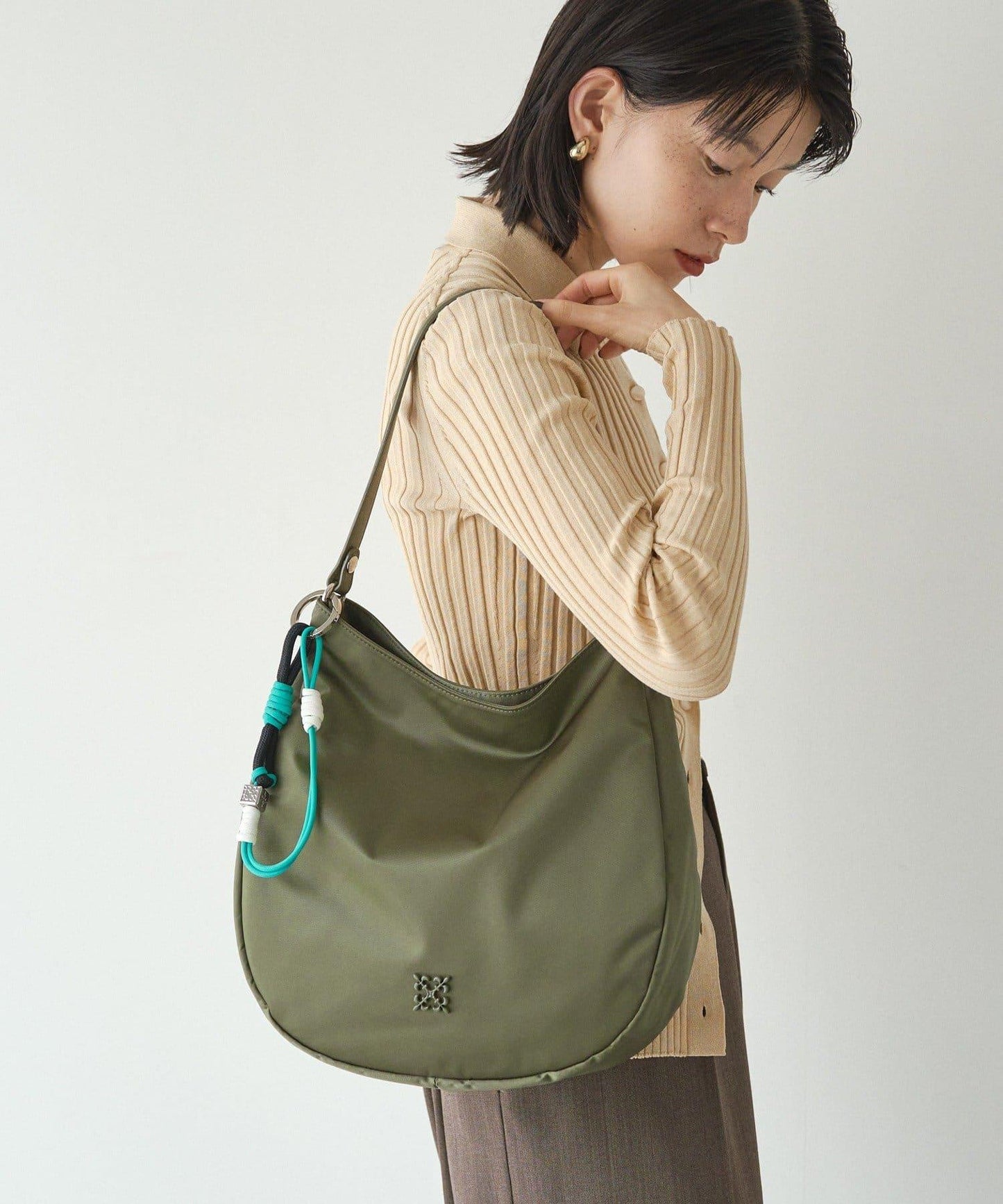 【結繩造型×金屬配件】傘繩包包掛飾