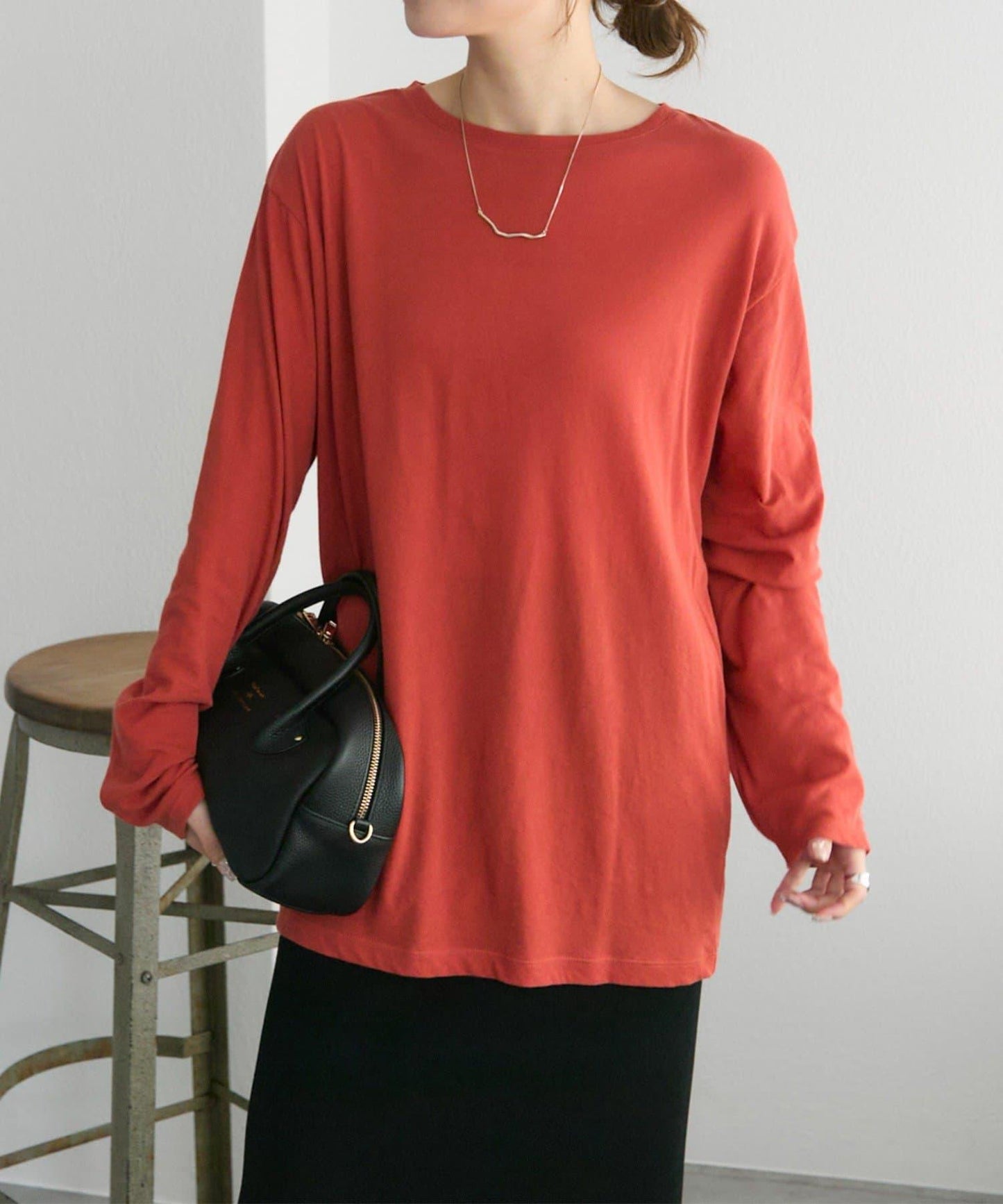 【25AW新色上市!】棉質透視長袖T恤