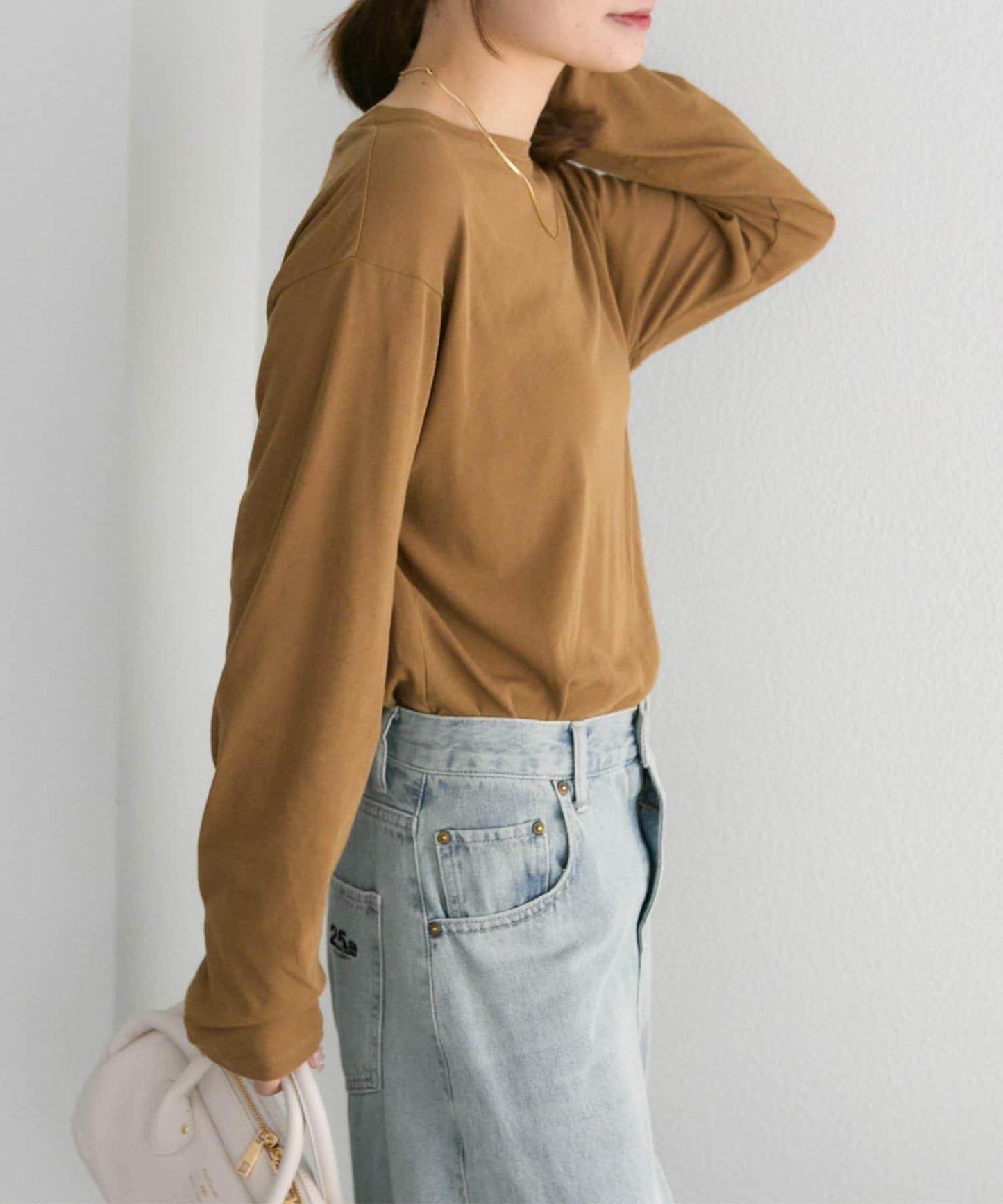 【25AW新色上市!】棉質透視長袖T恤