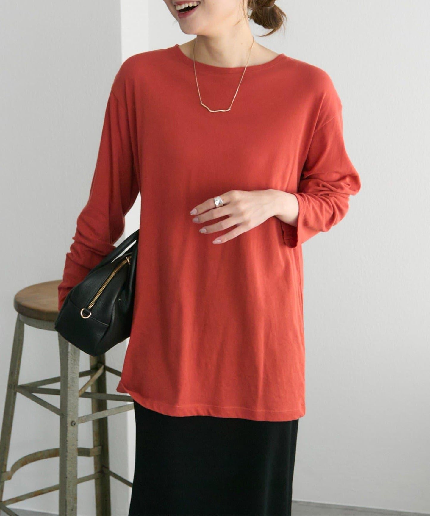 【25AW新色上市!】棉質透視長袖T恤