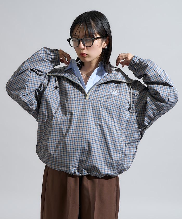 特別格紋套頭風衣