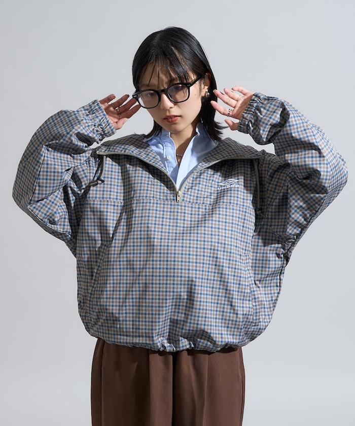 特別格紋套頭風衣