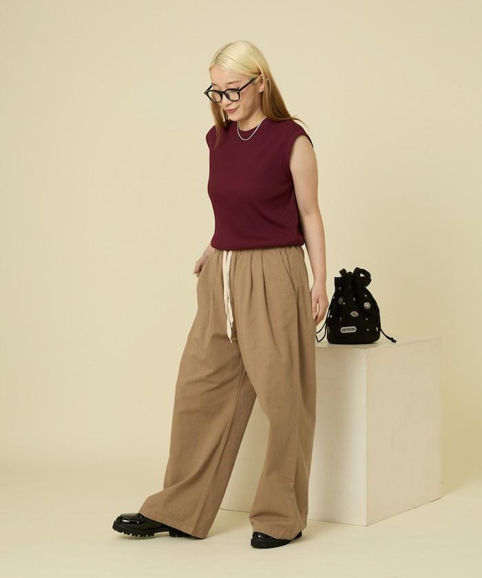 水洗工藝休閒錐形長褲