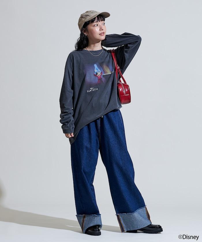 【DISNEY FANTASIA】盒裝彩色正面印花長袖T恤