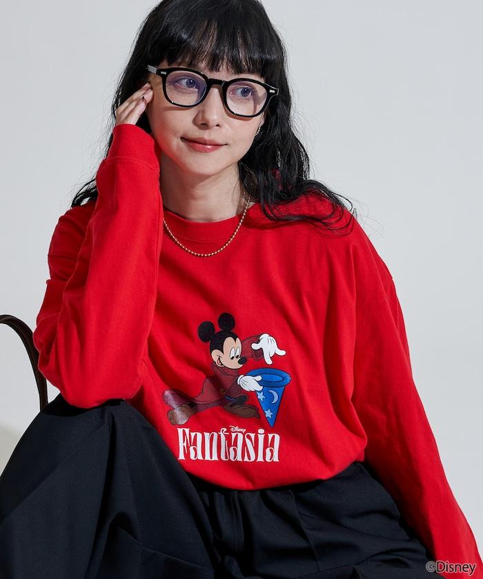 【DISNEY FANTASIA】大幅前印花長袖T恤