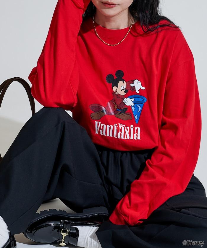 【DISNEY FANTASIA】大幅前印花長袖T恤