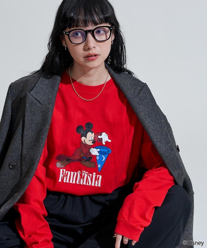 【DISNEY FANTASIA】大幅前印花長袖T恤