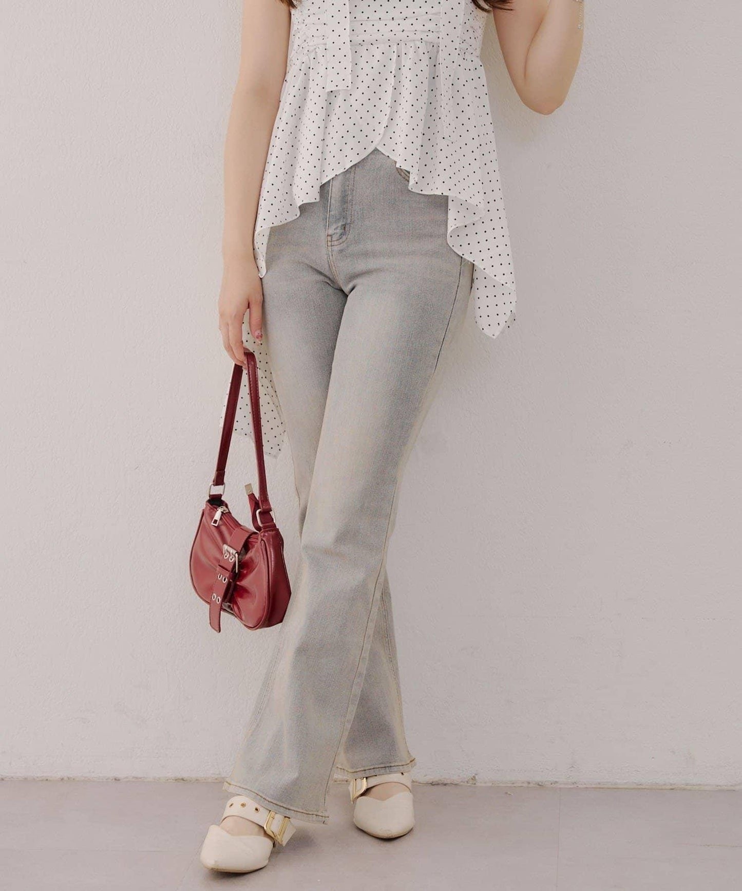 【有多種尺碼】牛仔喇叭褲