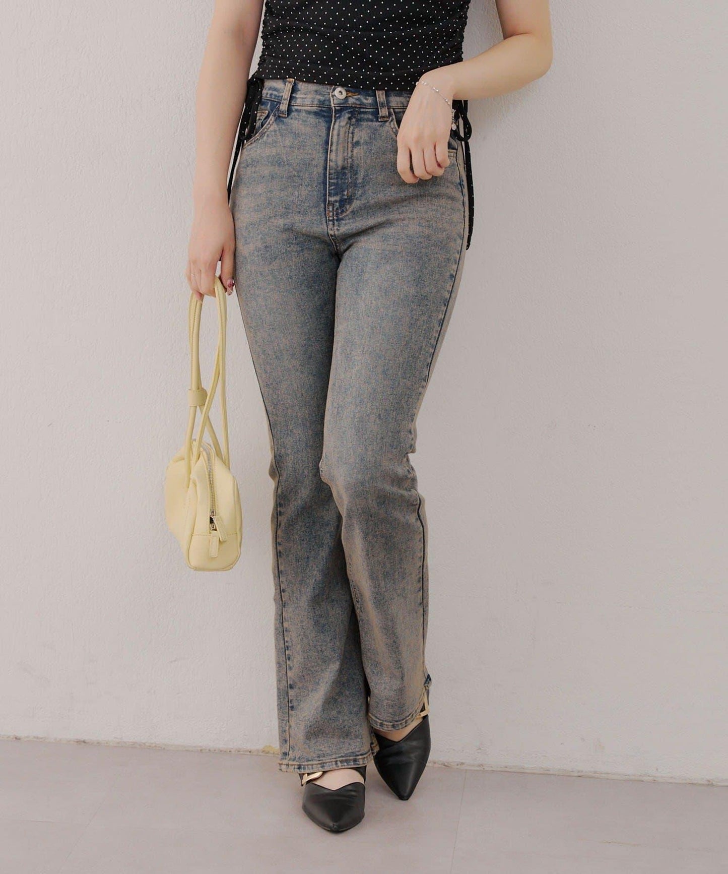 【有多種尺碼】牛仔喇叭褲