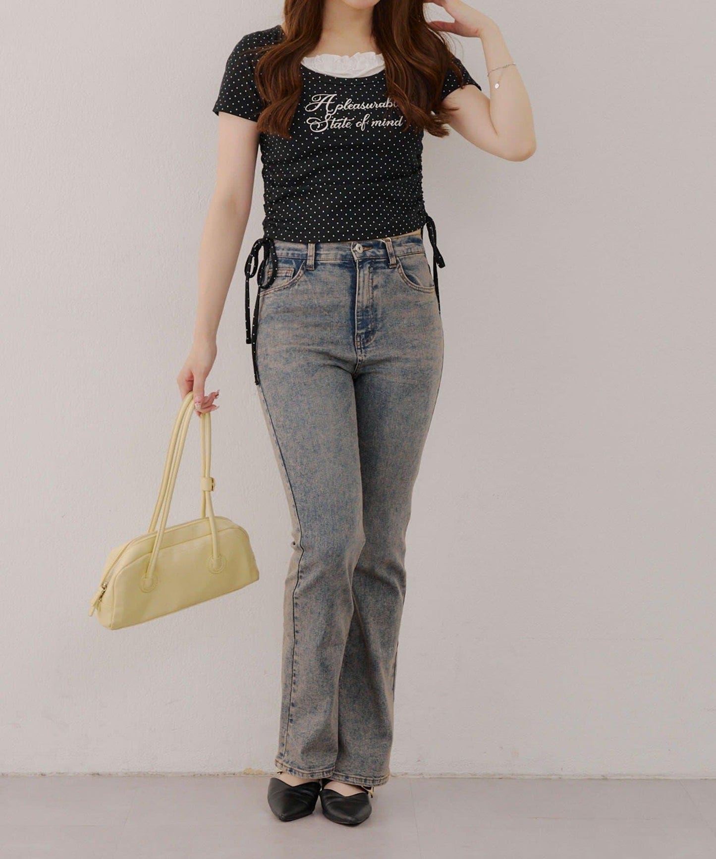 【有多種尺碼】牛仔喇叭褲